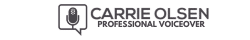 carrie olsen professional voiceover logo